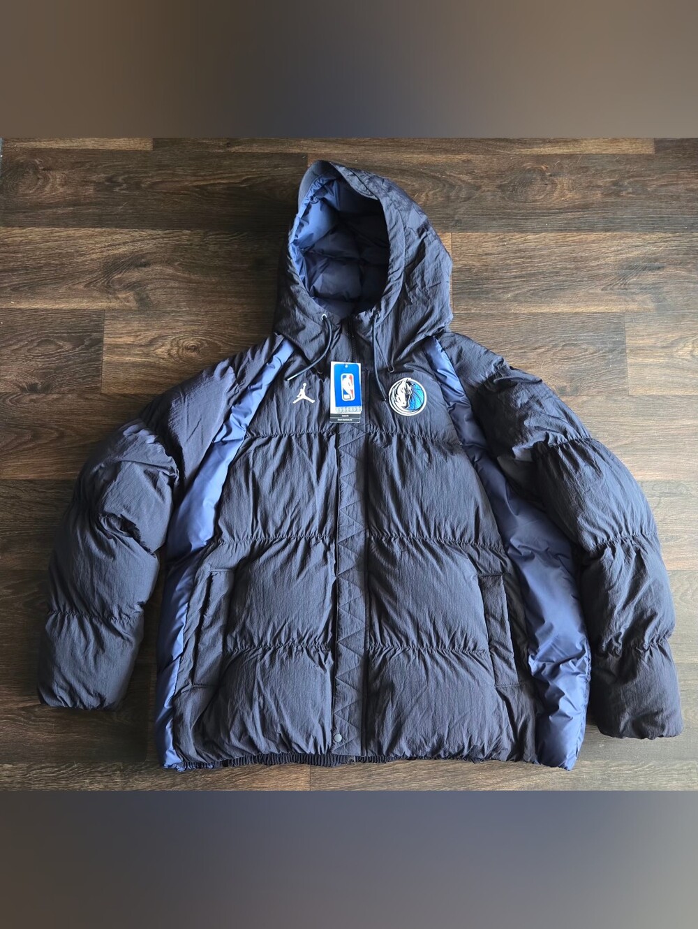 Jordan Dallas Mavericks NBA Puffer Team Jacket DN9772-426 Men Size Large $255